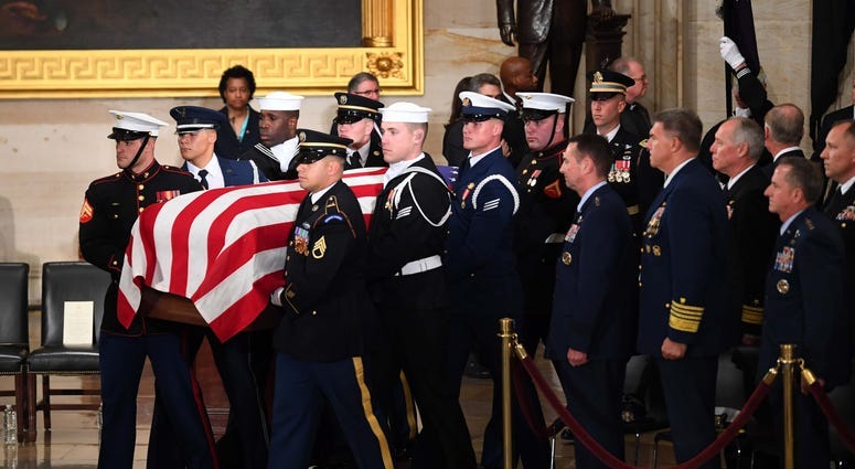 PHOTOS: President George H.W. Bush lies in state at U.S.Capitol