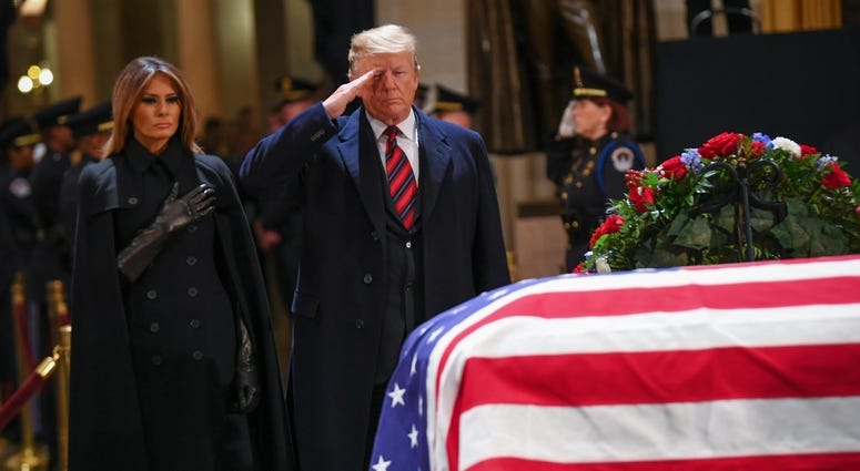 PHOTOS: President George H.W. Bush lies in state at U.S.Capitol